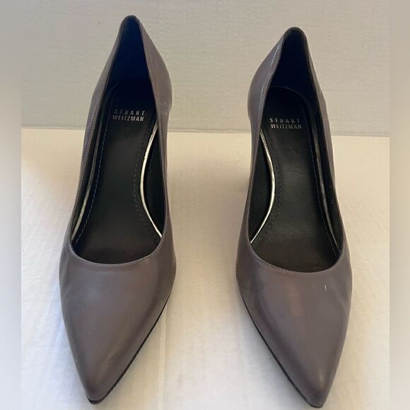 Stuart Weitzman Taupe Block Heel size 9 N - Picture 9 of 16